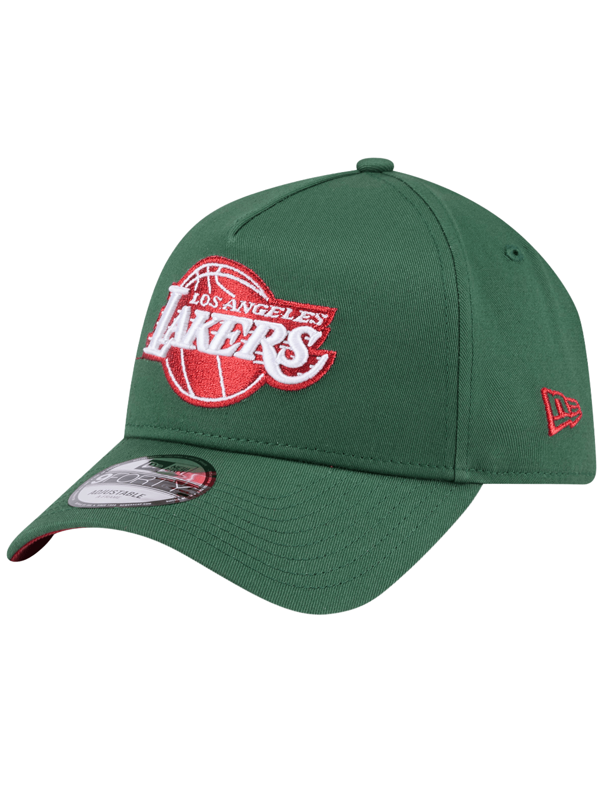 New Era Caps Los Angeles Lakers New Era NBA Cilantro 9FORTY A-Frame Snapback Hat