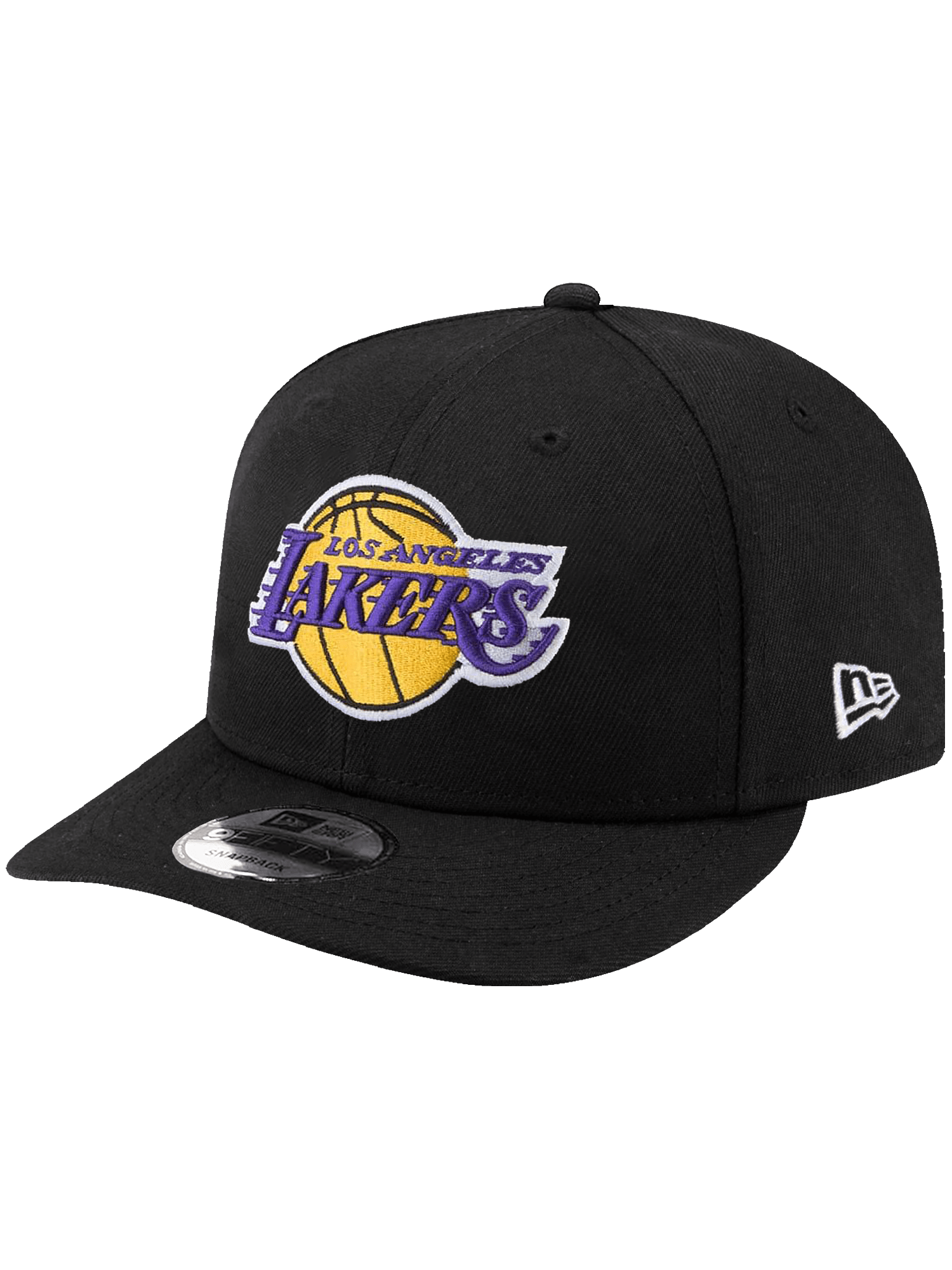 New Era Caps Los Angeles Lakers New Era NBA Team 9FIFTY Pre-Curved Snapback Hat - Black