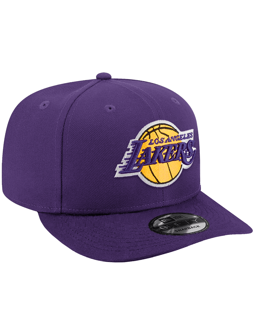 New Era Caps Los Angeles Lakers New Era NBA Team 9FIFTY Pre-Curved Snapback Hat - Purple