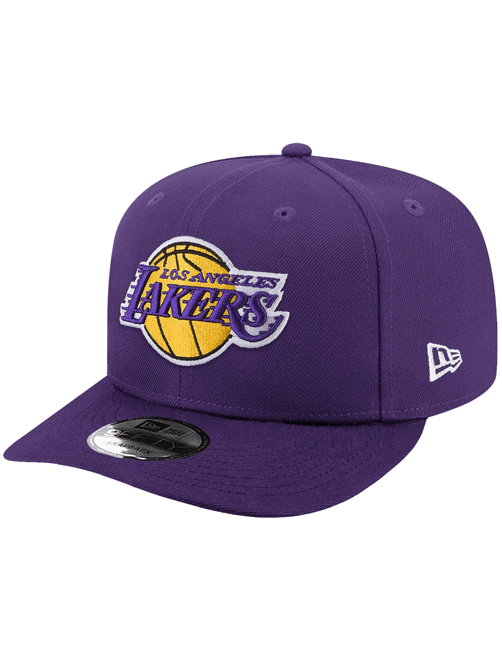 New Era Caps Los Angeles Lakers New Era NBA Team 9FIFTY Pre-Curved Snapback Hat - Purple