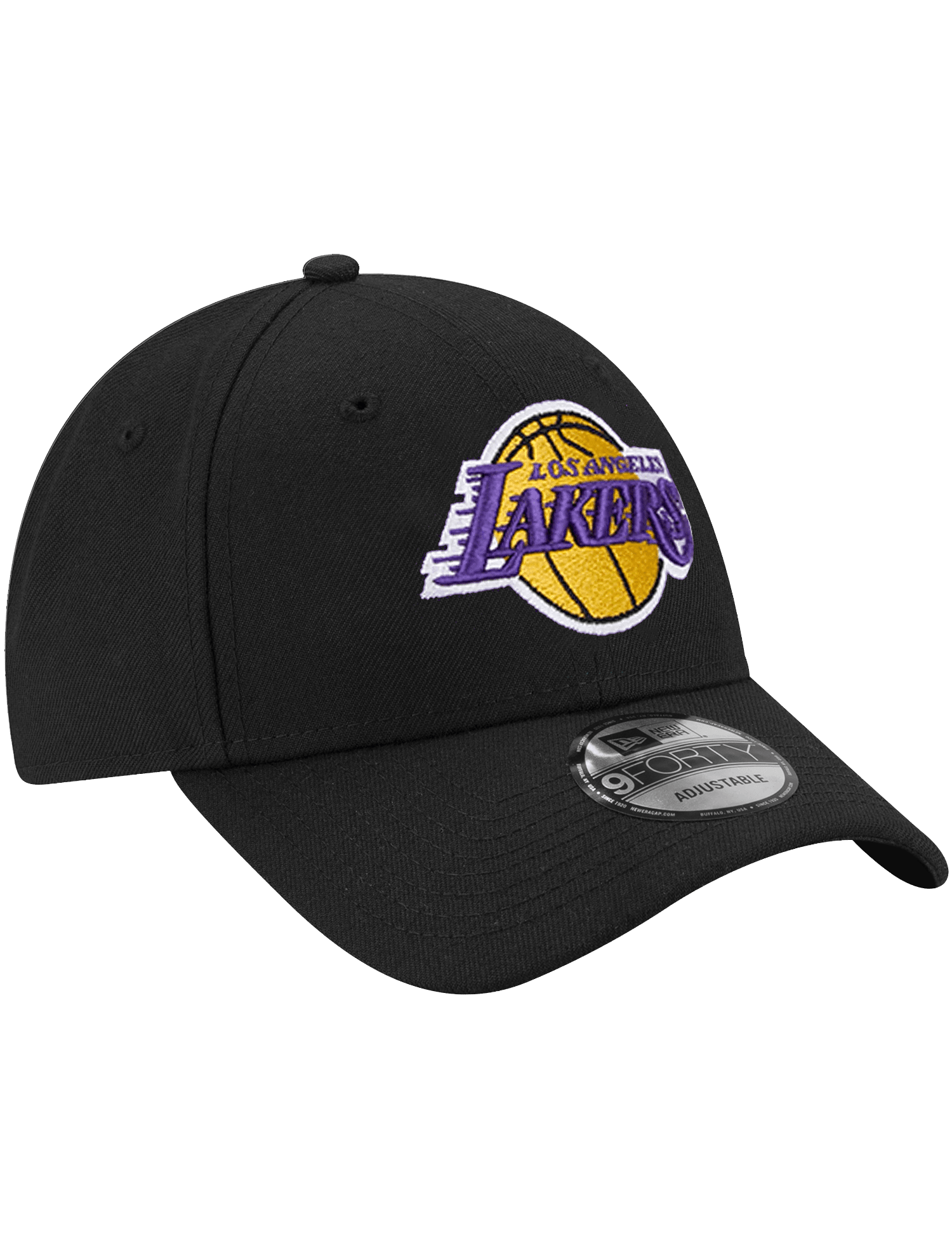 New Era Caps Los Angeles Lakers New Era NBA Team 9FORTY Strapback Hat - Black