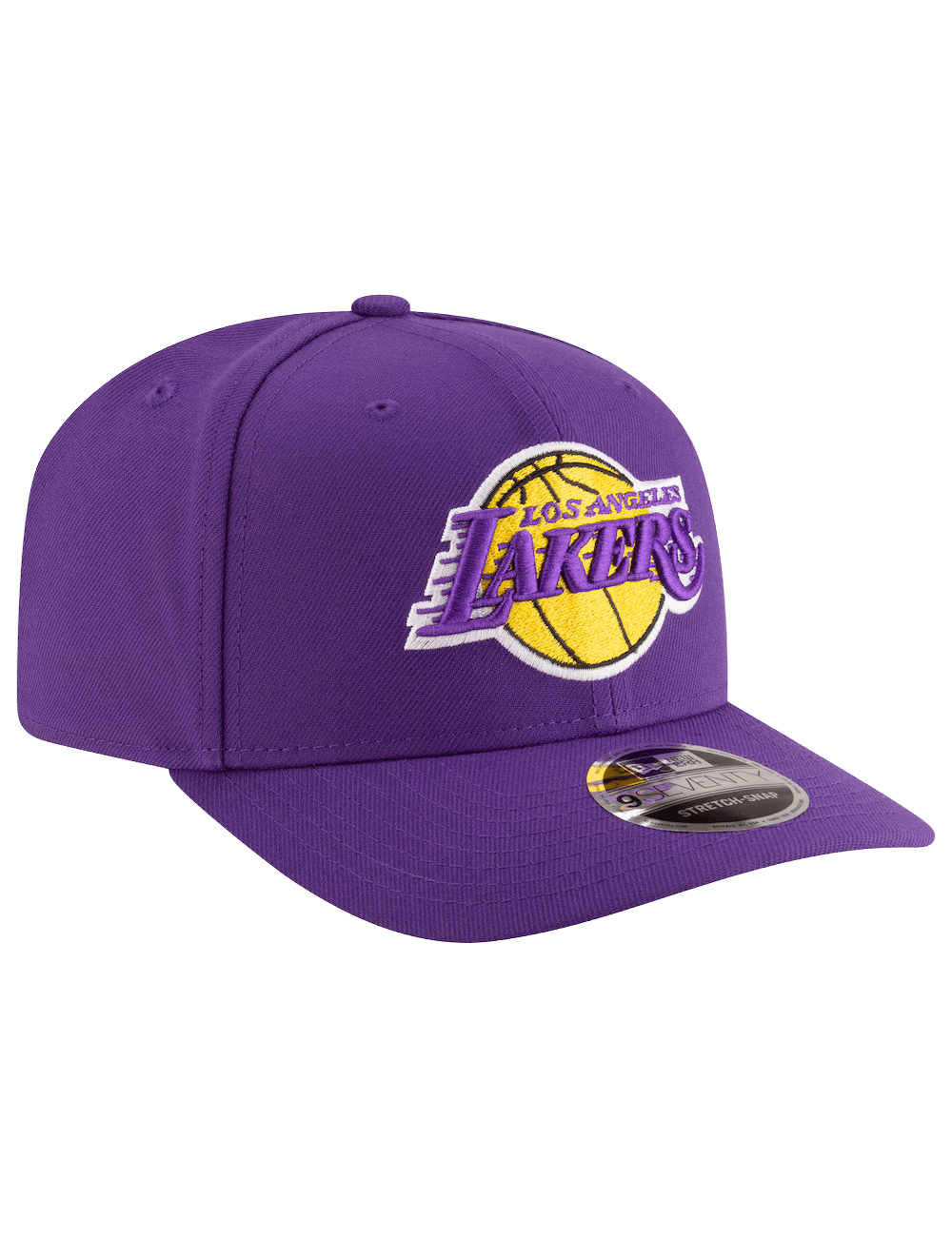 New Era Caps Los Angeles Lakers New Era NBA Team 9SEVENTY Stretch-Snapback Hat - Purple
