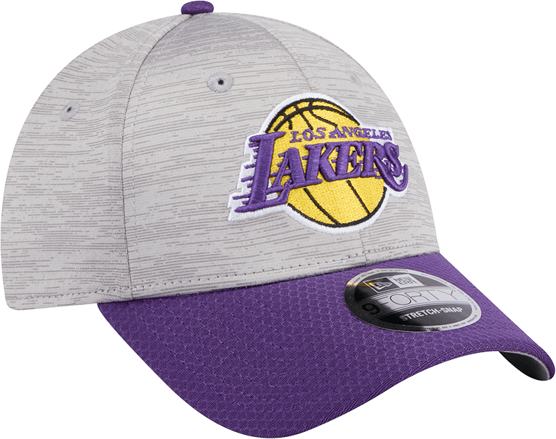 New Era Caps Los Angeles Lakers New Era NBA Team Digi-Tech 9FORTY Snapback Hat - Graphite