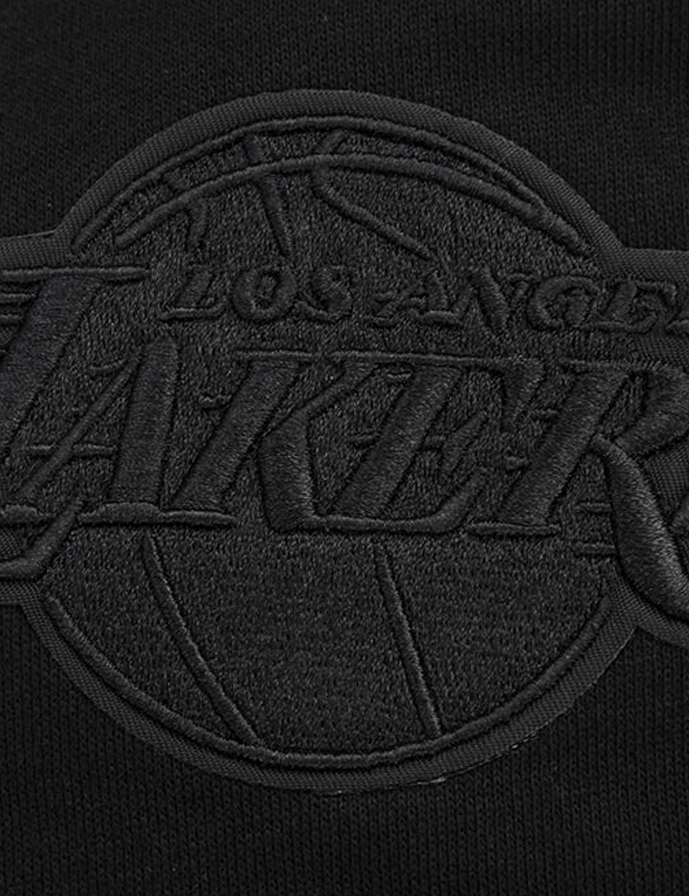 Pro Standard Jumpers Los Angeles Lakers Pro Standard NBA Black On Black Drop Shoulder Hoodie Jumper