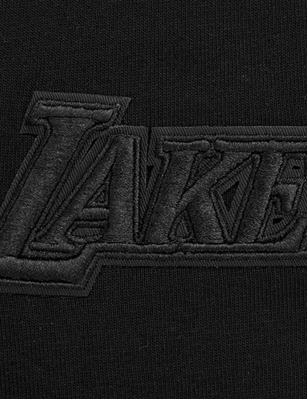 Pro Standard T-Shirts Los Angeles Lakers Pro Standard NBA Black On Black Drop Shoulder T-Shirt