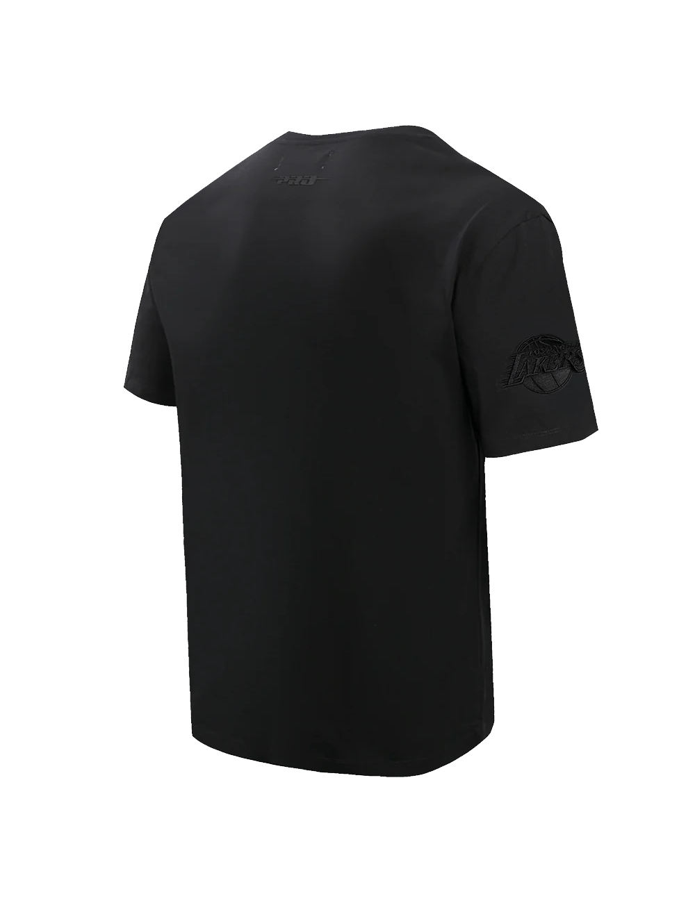 Pro Standard T-Shirts Los Angeles Lakers Pro Standard NBA Black On Black Drop Shoulder T-Shirt