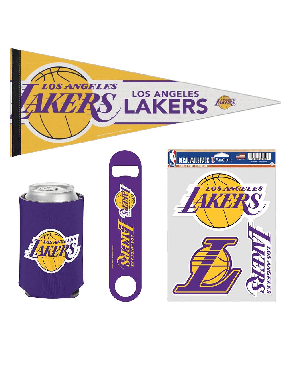 US Sports HQ Bundles Los Angeles Lakers Wincraft NBA Accessories Bundle
