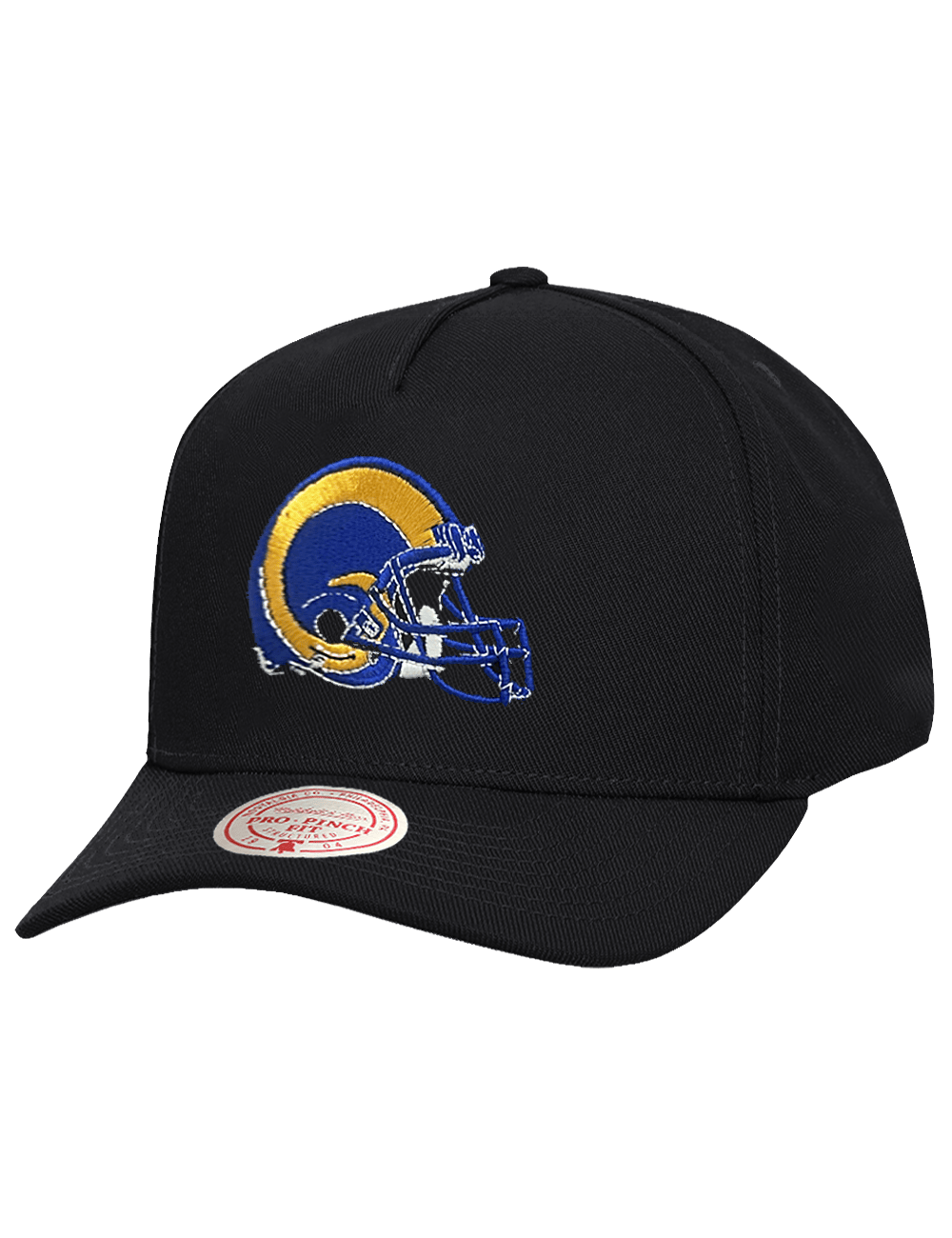 Mitchell And Ness Caps Los Angeles Rams Mitchell & Ness NFL Team Pro Pinch Snapback Hat - Black