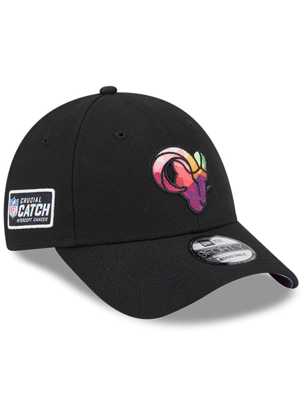 New Era Caps Los Angeles Rams New Era NFL 23 Crucial Catch 9FORTY Snapback Hat - Black