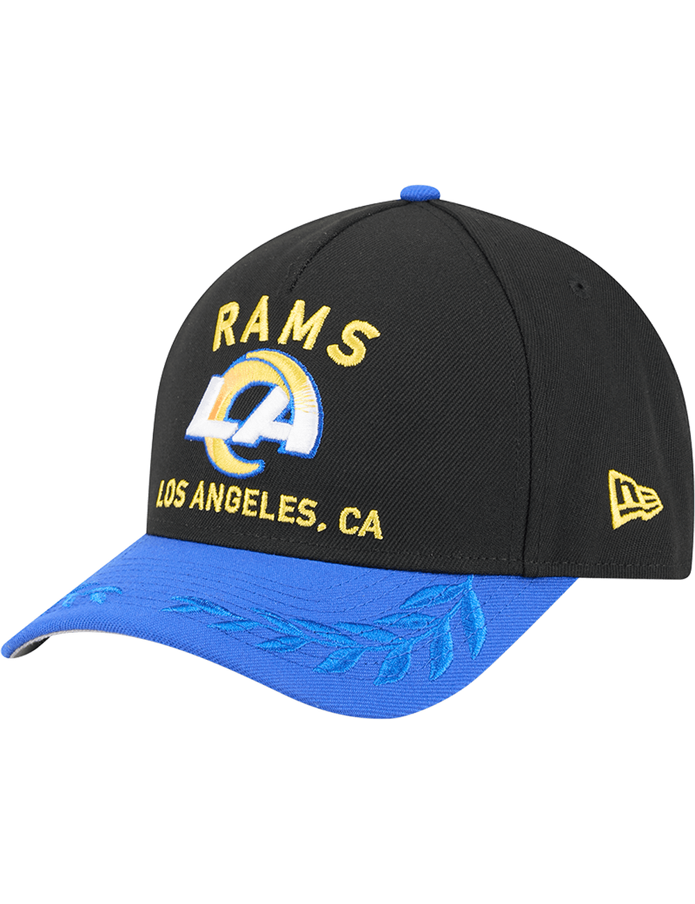 New Era Caps Los Angeles Rams New Era NFL 25 Draft 9FORTY M-Crown Snapback Hat - Black