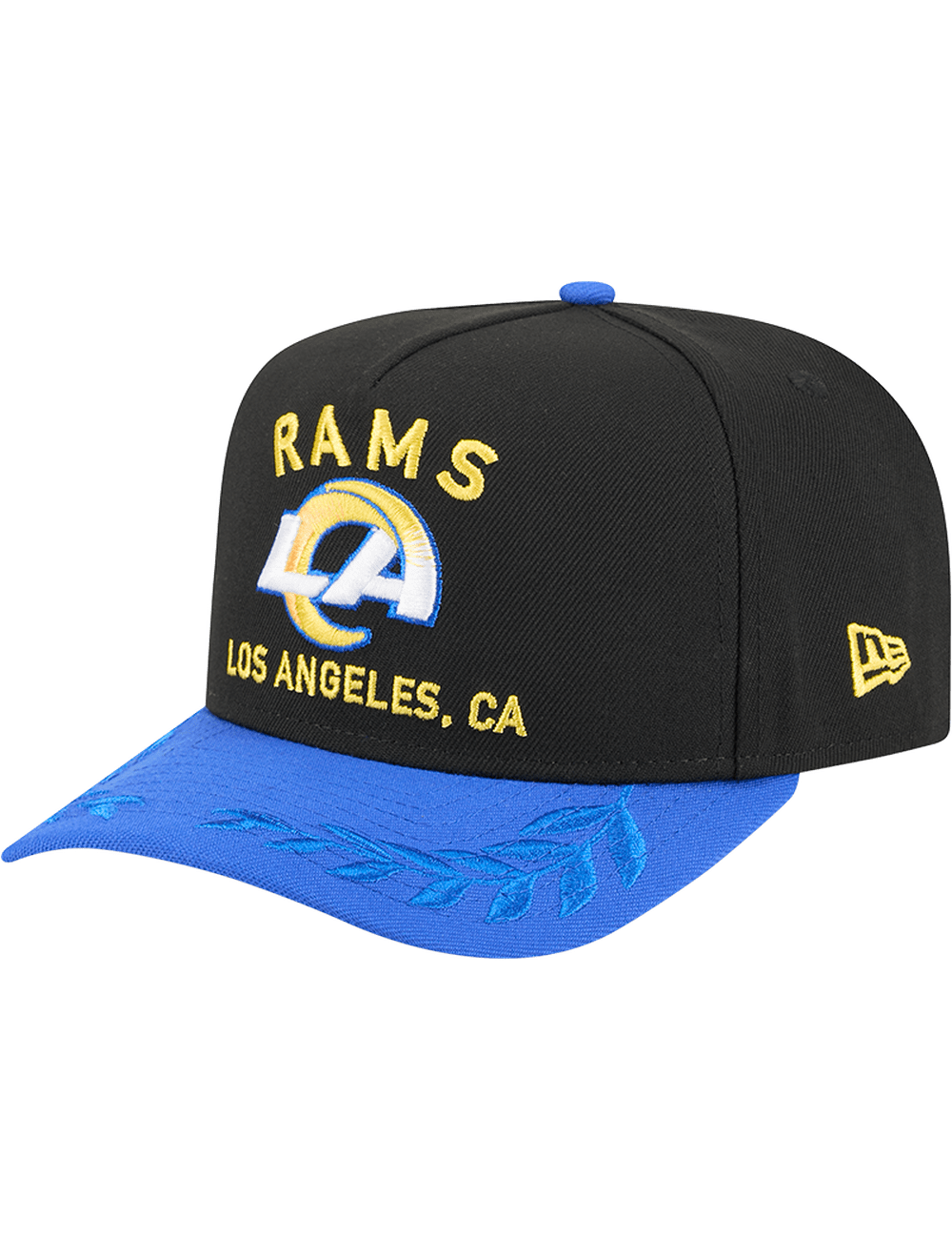 New Era Caps Los Angeles Rams New Era NFL 25 Draft Pre-Curved 9FIFTY A-Frame Snapback Hat - Black