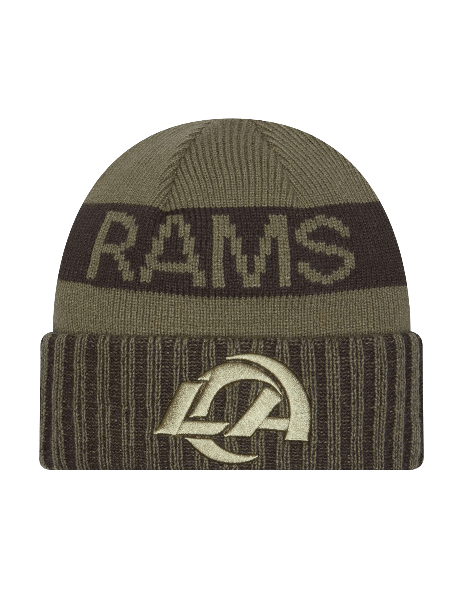 New Era Beanies Los Angeles Rams New Era NFL 25 Salute To Service Knit Beanie