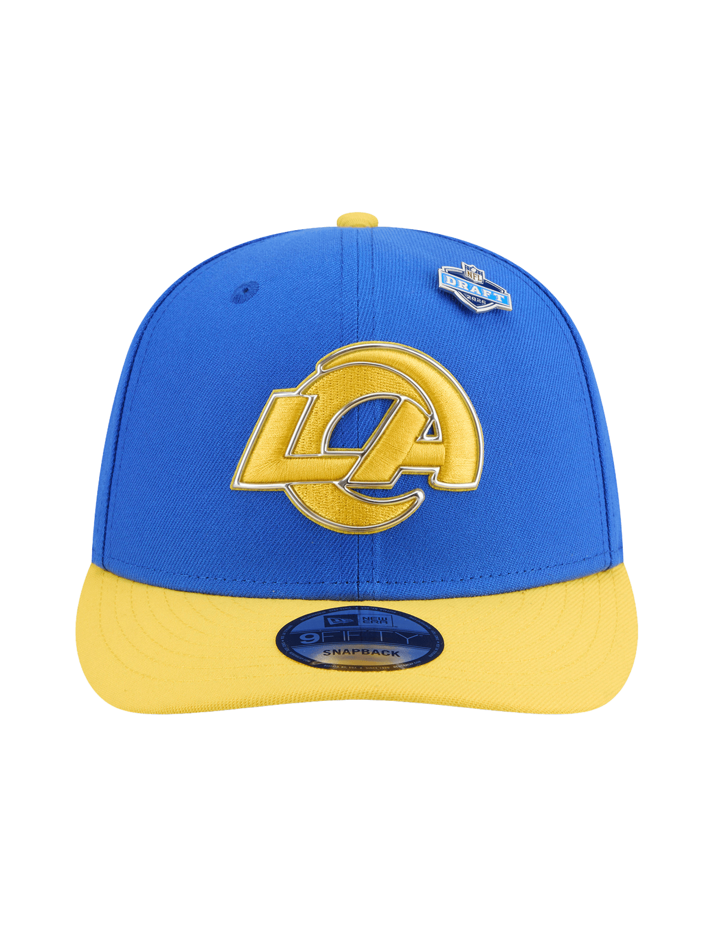 New Era Caps OSFM Los Angeles Rams New Era NFL Draft 26 9FIFTY Pre-Curved Snapback Hat