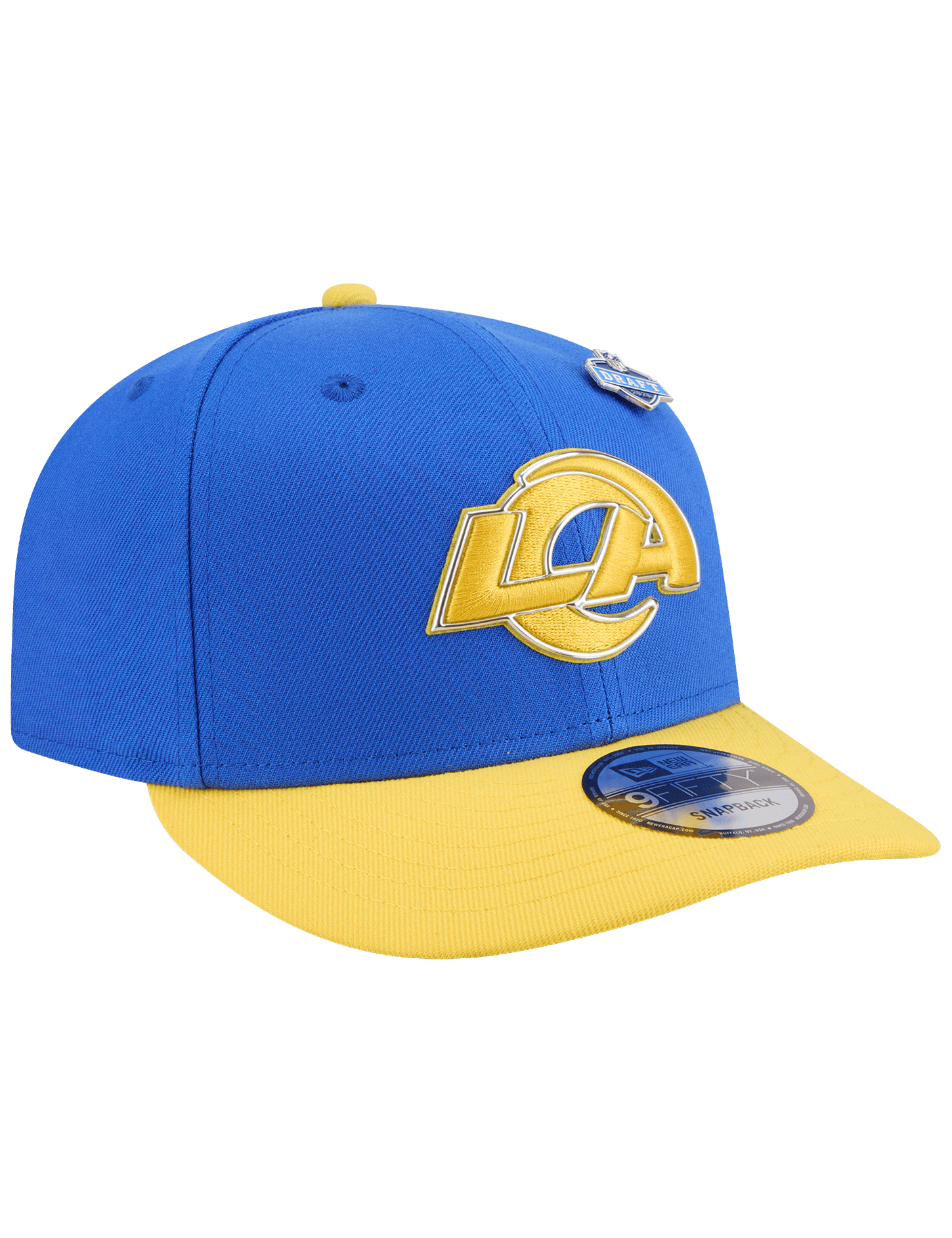 New Era Caps OSFM Los Angeles Rams New Era NFL Draft 26 9FIFTY Pre-Curved Snapback Hat
