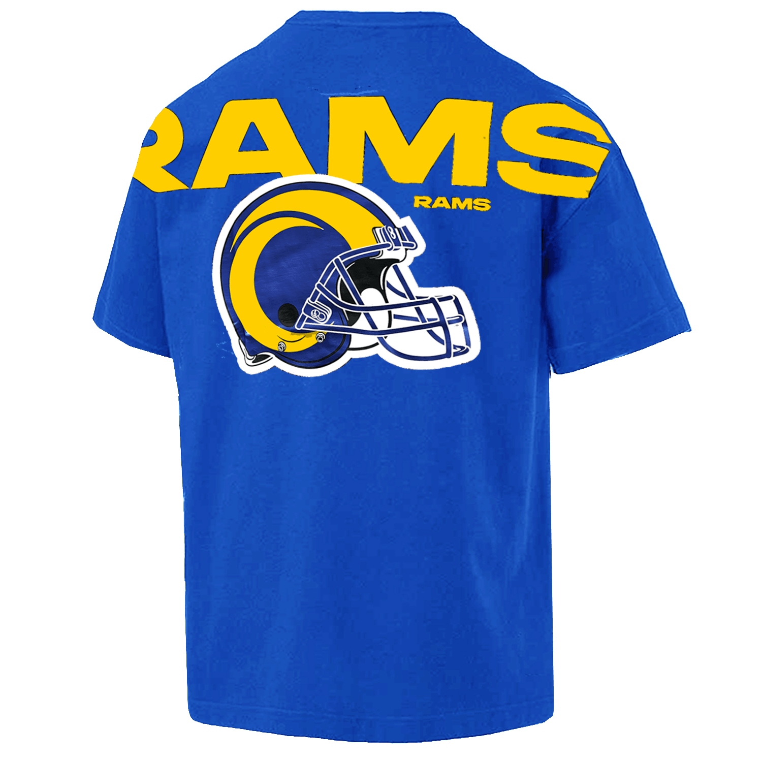 New Era T-Shirts Los Angeles Rams New Era NFL Logo Select Oversized T-Shirt - Blue
