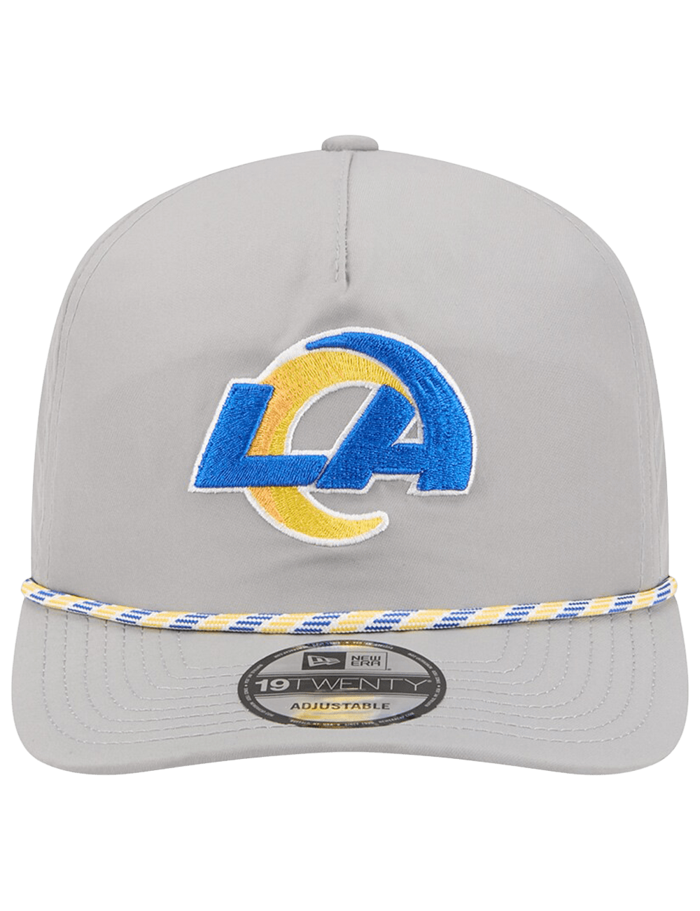 New Era Caps Los Angeles Rams New Era NFL Team Rope 19TWENTY Pre-Curved Snapback Hat - Grey