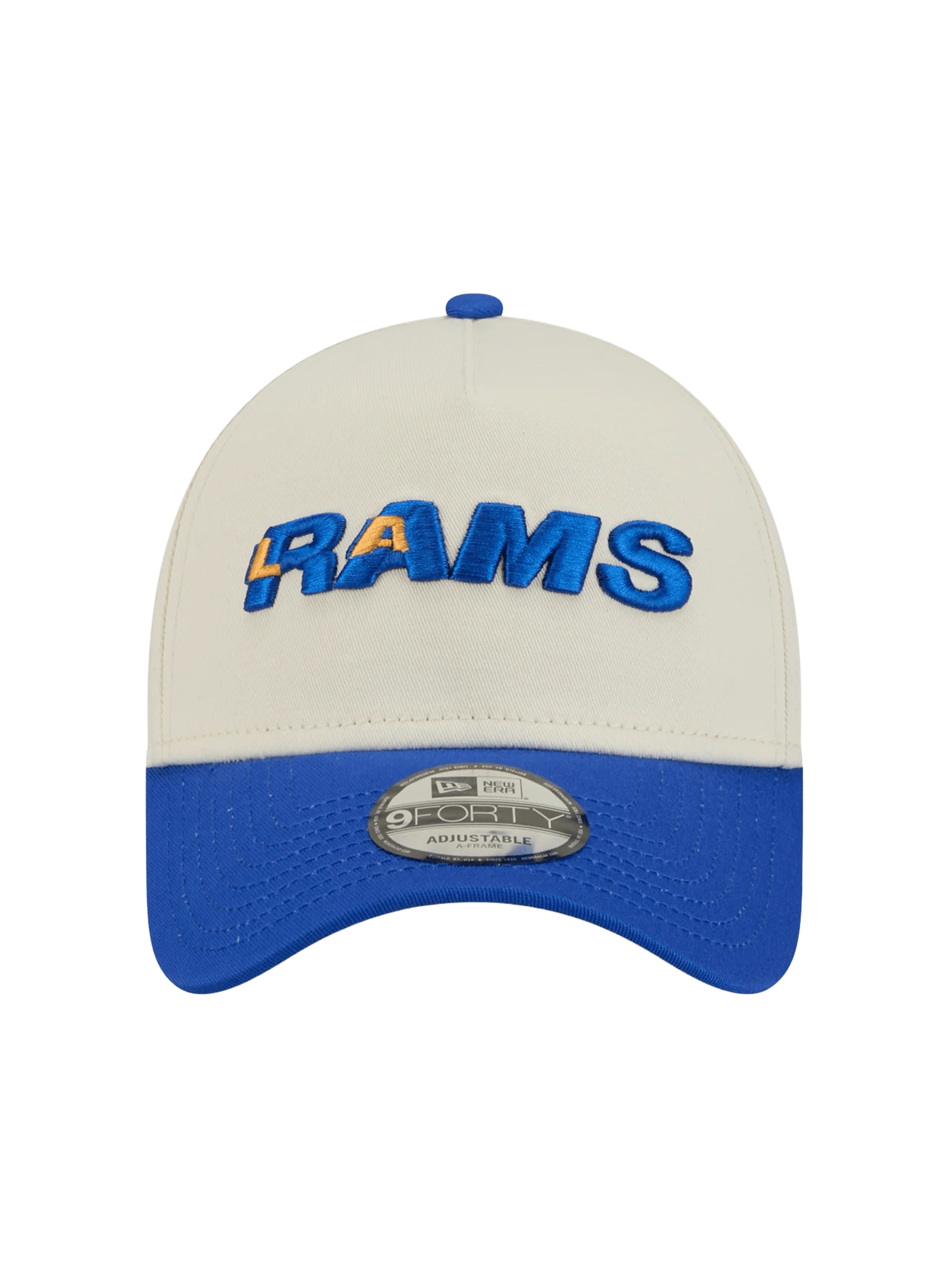 New Era Caps Los Angeles Rams New Era NFL Wordmark 9FORTY A-Frame Snapback Hat - Chrome