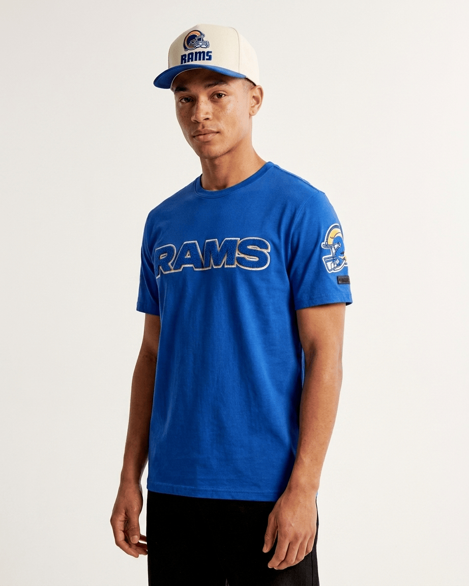 US Sports HQ Bundles Los Angeles Rams NFL Premium Light Hat & Tee Bundle