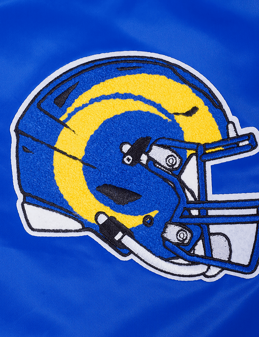 Pro Standard Jackets Los Angeles Rams Pro Standard NFL Mash Up Rib Satin Jacket - Blue