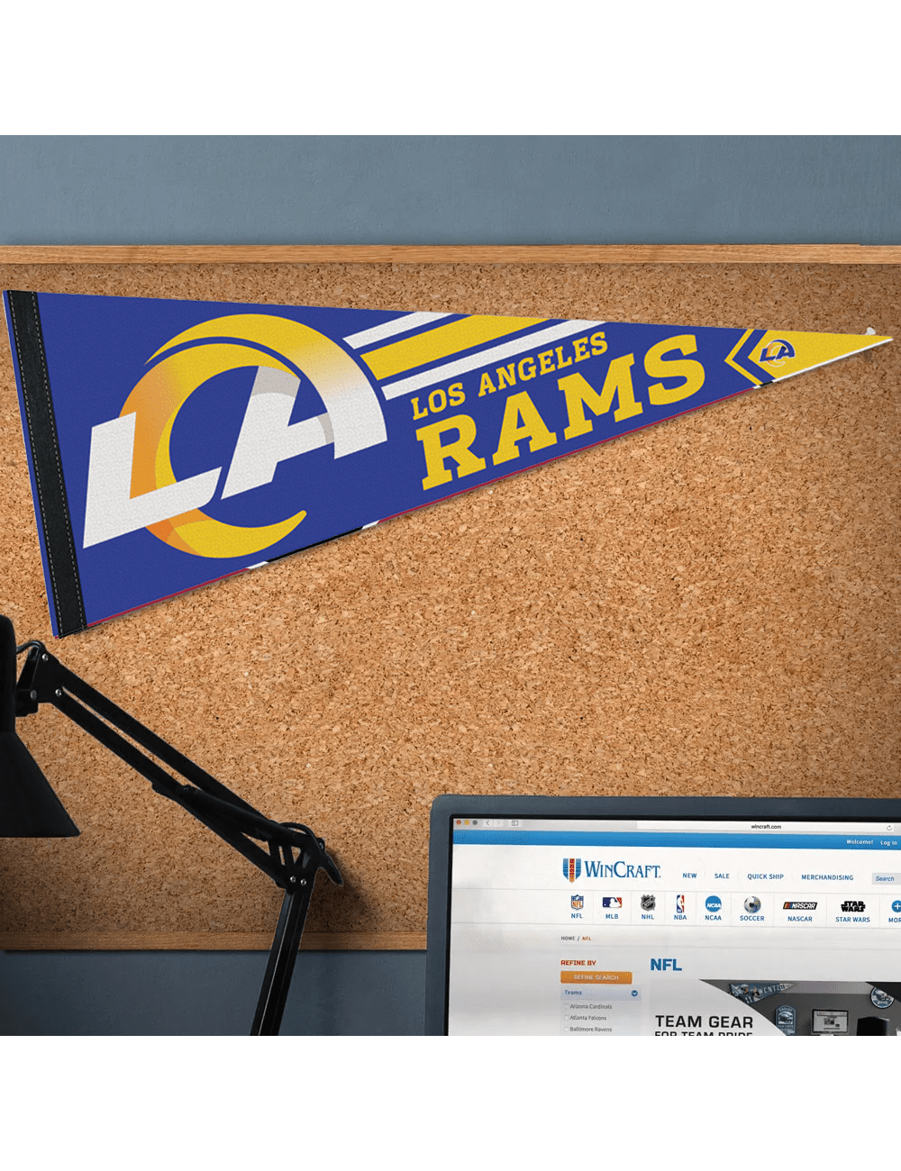 Wincraft Accessories Los Angeles Rams Wincraft NFL Team Premium 12" x 30" Pennant