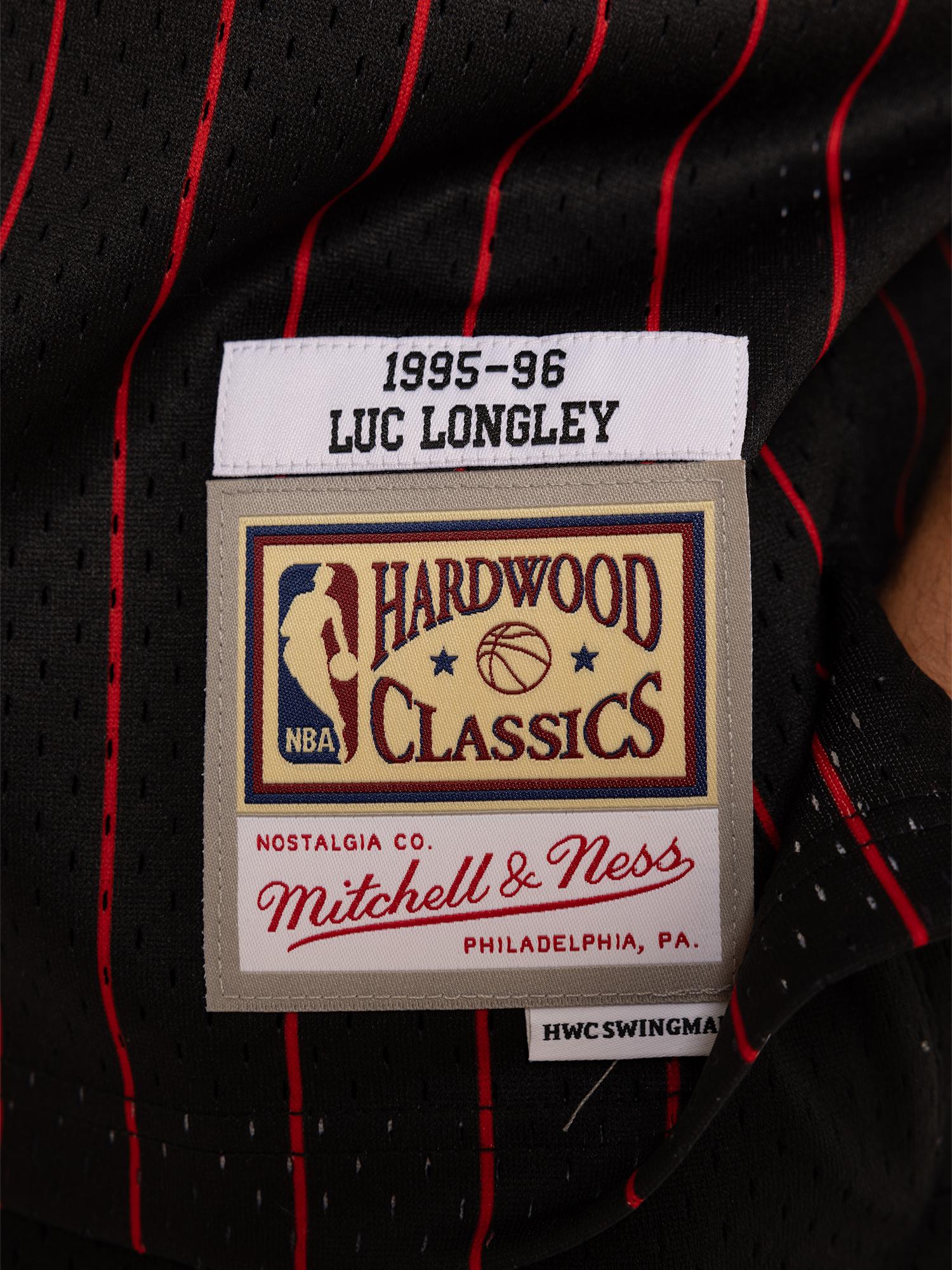 Mitchell And Ness Jerseys Luc Longley Chicago Bulls Mitchell & Ness NBA 95-96 Alt HWC Swingman Jersey - Black