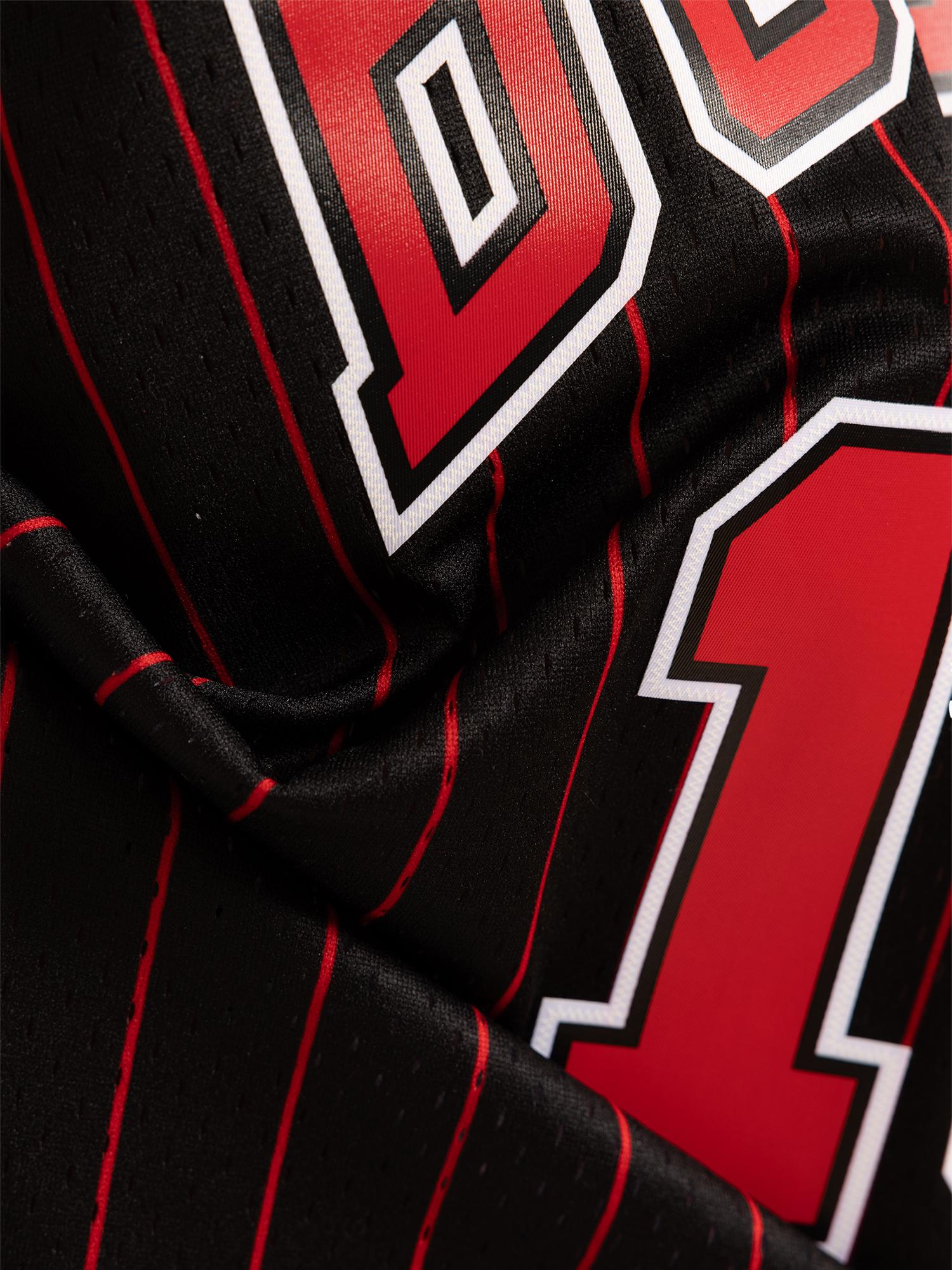 Mitchell And Ness Jerseys Luc Longley Chicago Bulls Mitchell & Ness NBA 95-96 Alt HWC Swingman Jersey - Black
