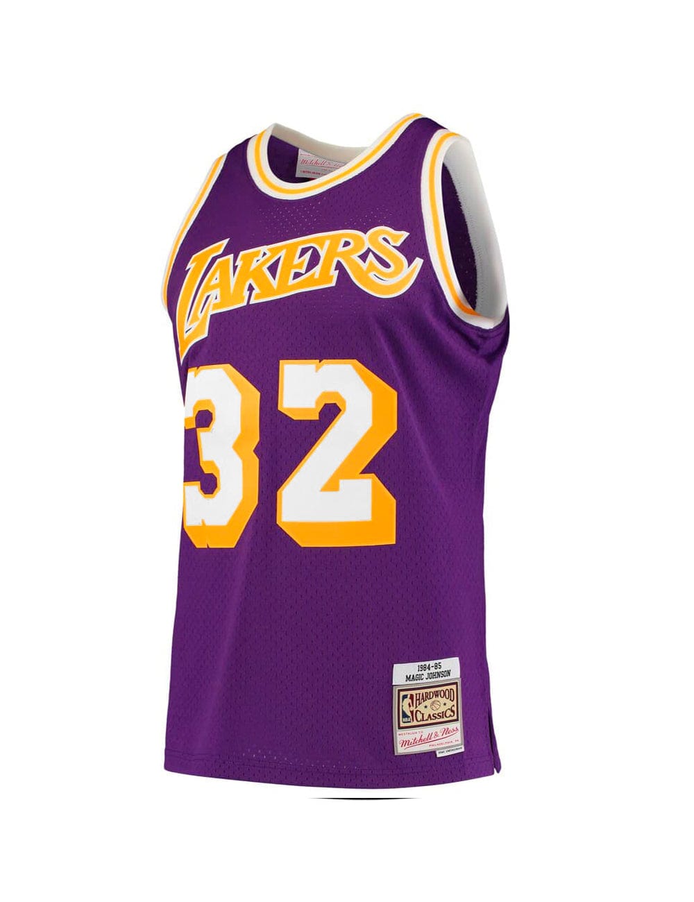 Mitchell And Ness Jerseys Magic Johnson Los Angeles Lakers Mitchell & Ness NBA 84-85 Swingman Jersey - Purple