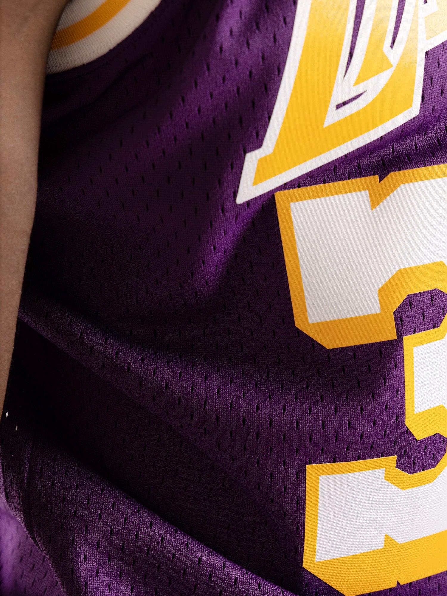 Mitchell And Ness Jerseys Magic Johnson Los Angeles Lakers Mitchell & Ness NBA 84-85 Swingman Jersey - Purple