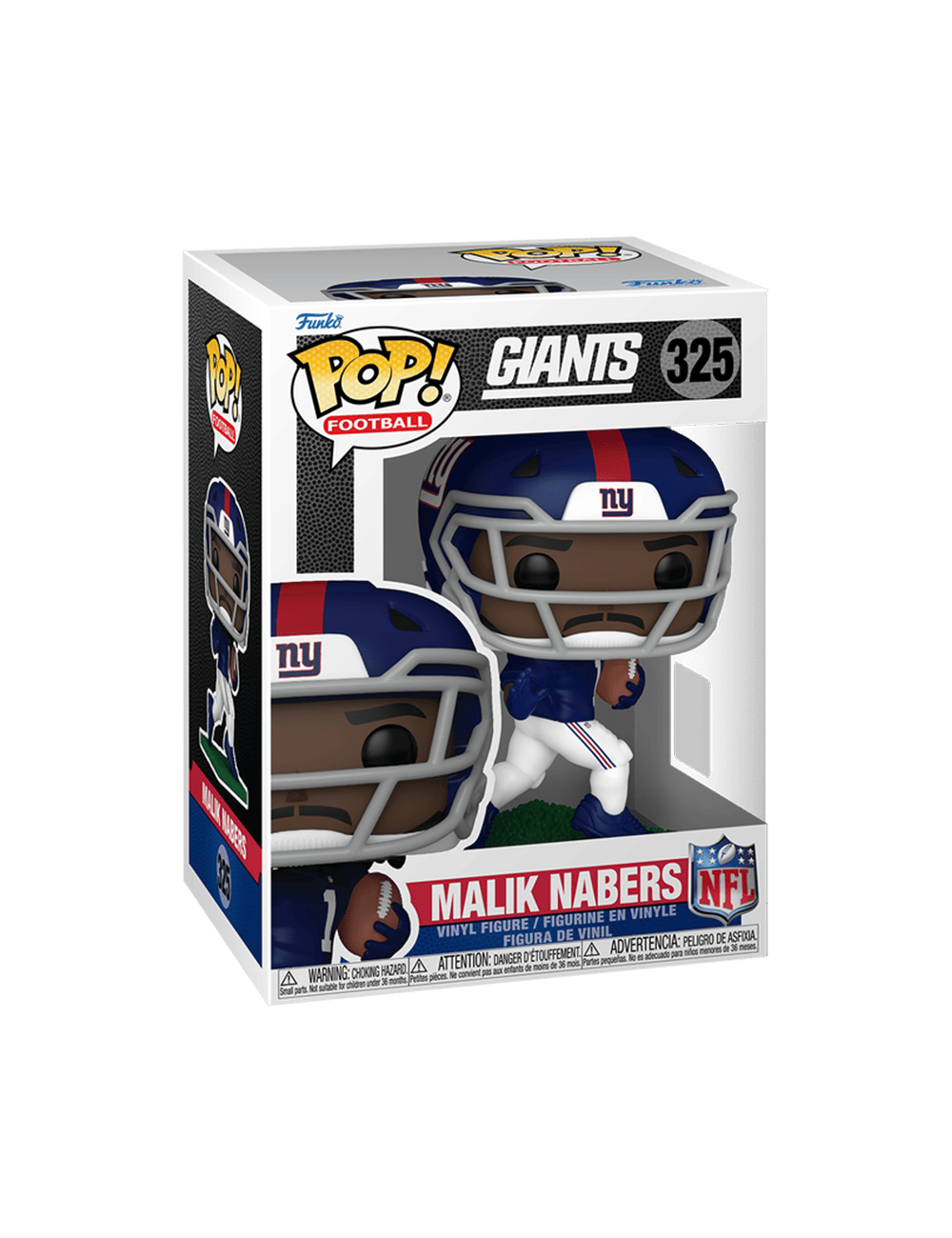 Funko Figures Malik Nabers New York Giants Funko NFL Vinyl Pop Figure - 325