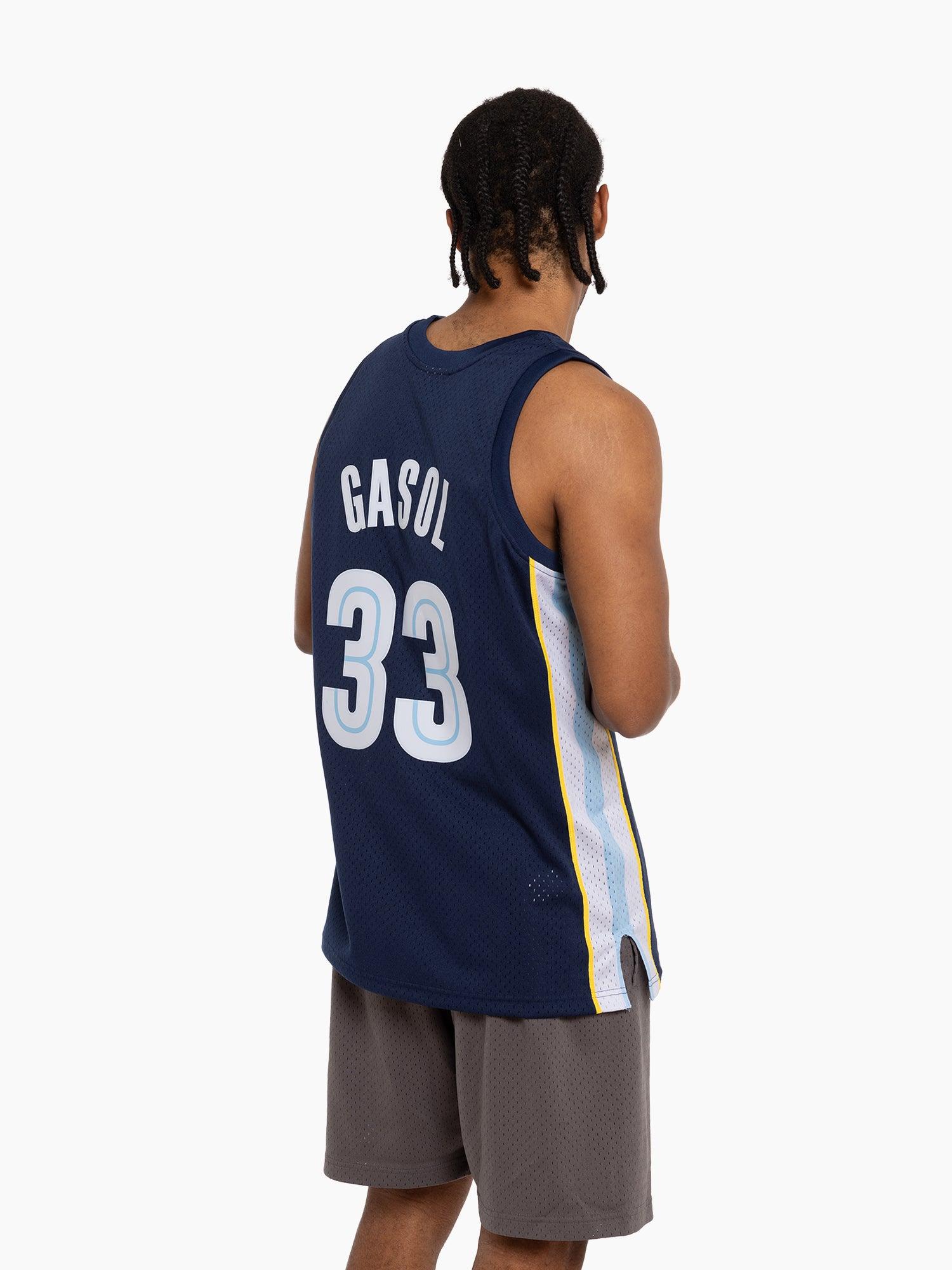 Mitchell And Ness Jerseys Marc Gasol Memphis Grizzlies Mitchell & Ness NBA 08-09 Swingman Jersey - Navy