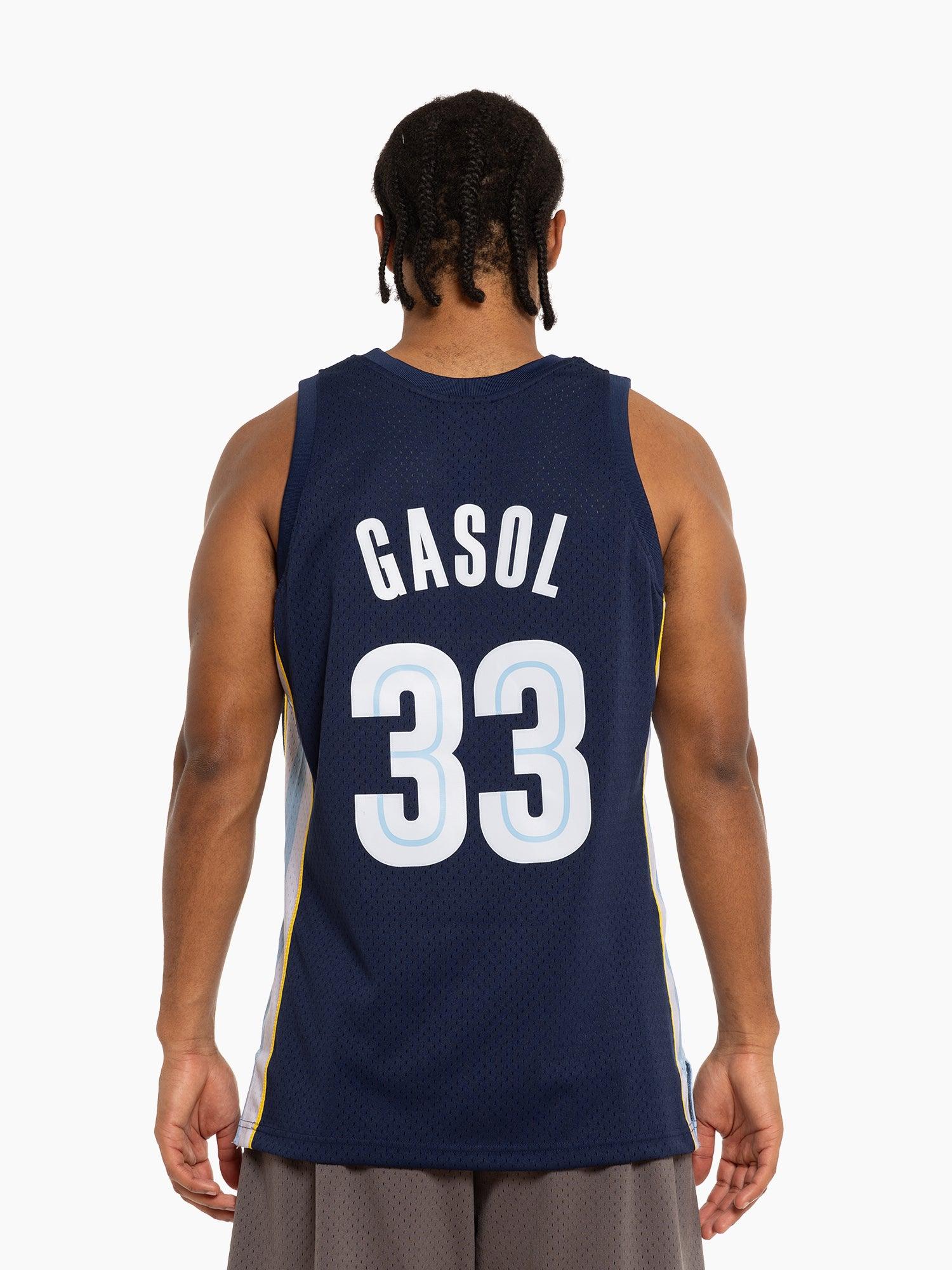 Mitchell And Ness Jerseys Marc Gasol Memphis Grizzlies Mitchell & Ness NBA 08-09 Swingman Jersey - Navy