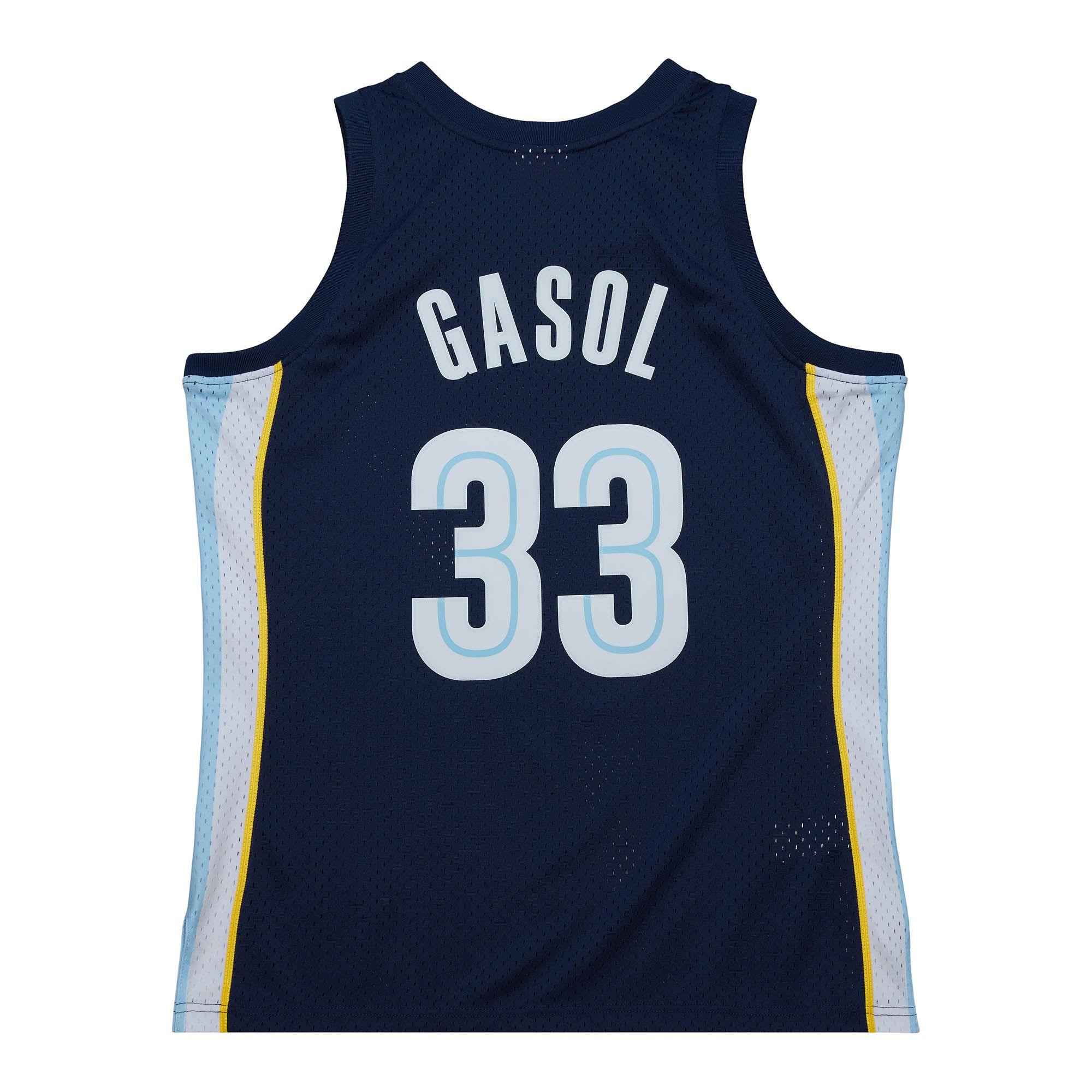 Mitchell And Ness Jerseys Marc Gasol Memphis Grizzlies Mitchell & Ness NBA 08-09 Swingman Jersey - Navy