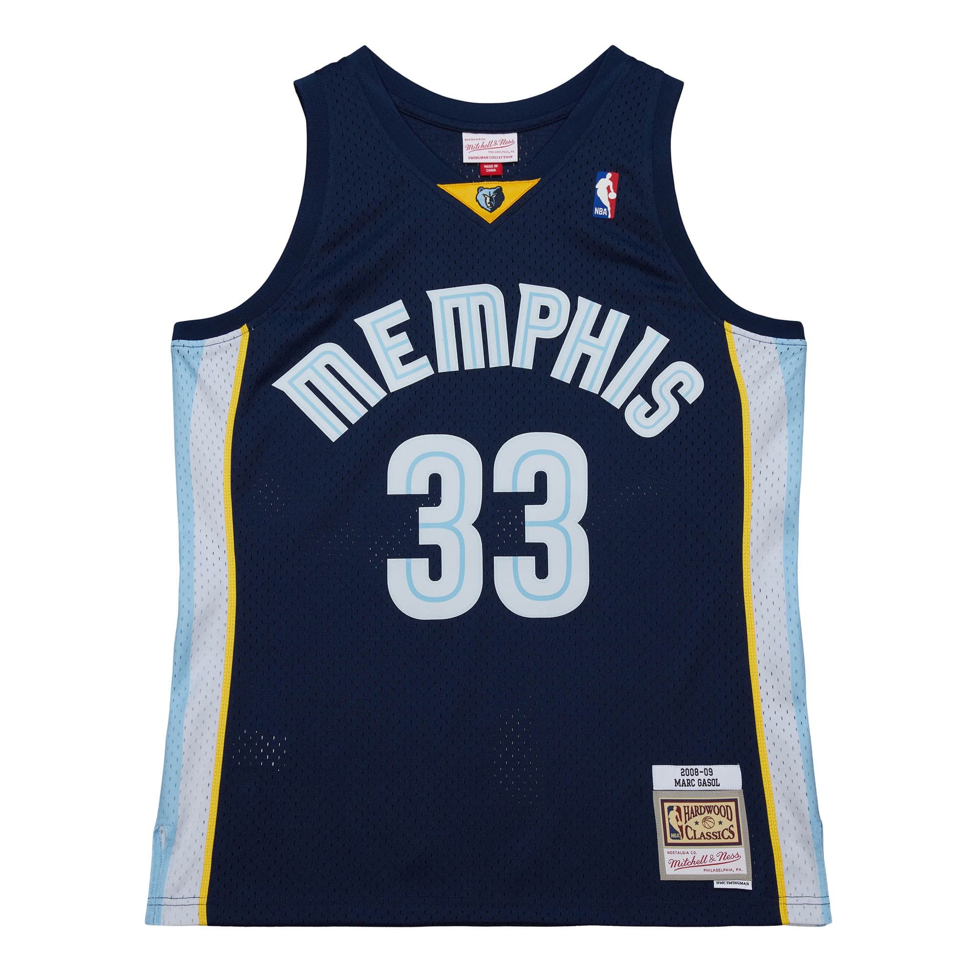 Mitchell And Ness Jerseys Marc Gasol Memphis Grizzlies Mitchell & Ness NBA 08-09 Swingman Jersey - Navy