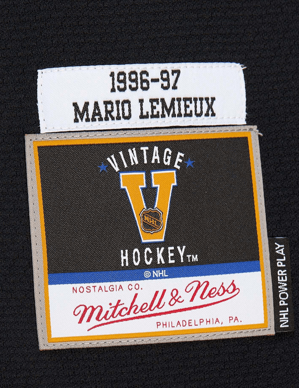 Mitchell And Ness Jerseys Mario Lemieux Pittsburgh Penguins Mitchell & Ness NHL 96 Alt Power Play Jersey - Black
