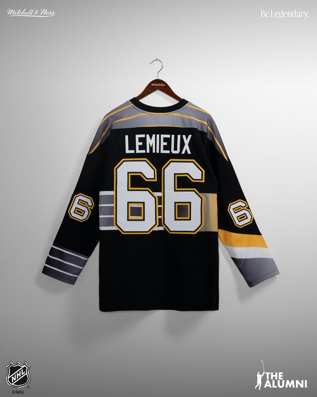 Mitchell And Ness Jerseys Mario Lemieux Pittsburgh Penguins Mitchell & Ness NHL 96 Alt Power Play Jersey - Black