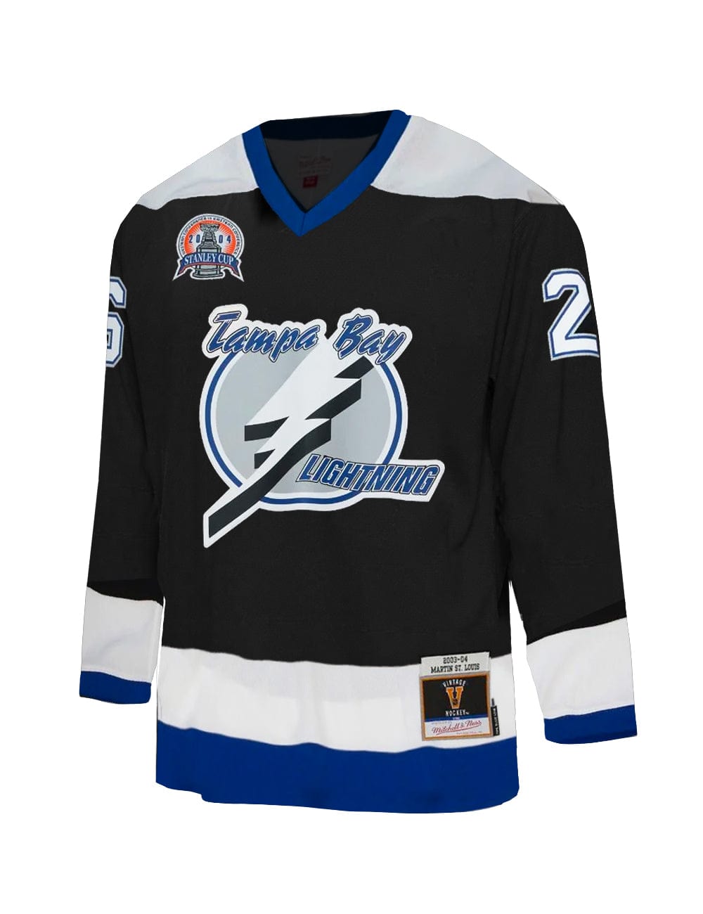 Mitchell And Ness Jerseys Martin St Louis Tampa Bay Lightning Mitchell & Ness NHL 03-04 Blue Line Jersey - Black