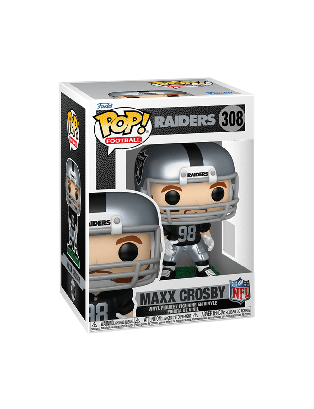 Funko Figures Maxx Crosby Las Vegas Raiders Funko NFL Vinyl Pop Figure - 308