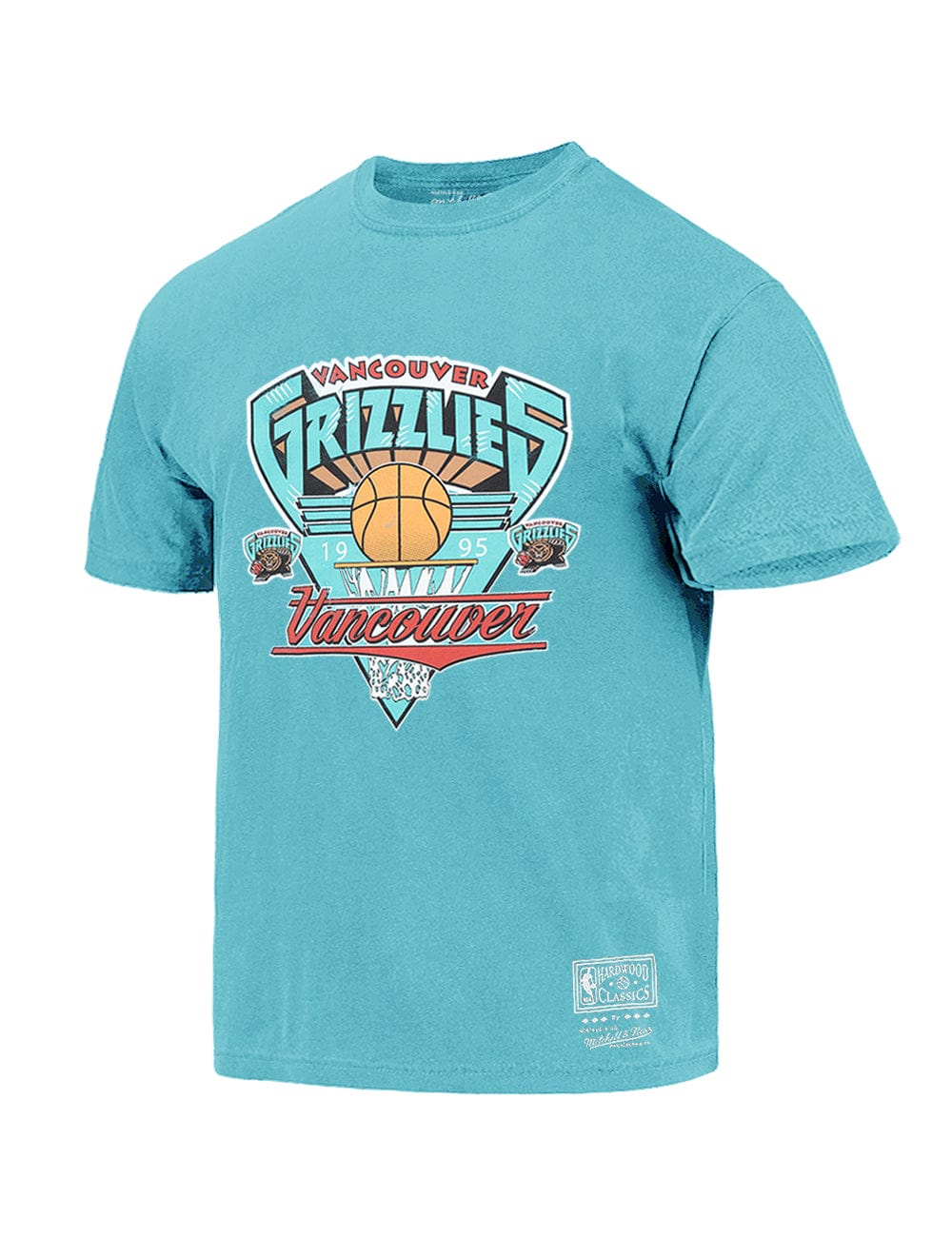 Mitchell And Ness T-Shirts Memphis Grizzlies Mitchell & Ness NBA 96 Season Vintage T-Shirt - Faded Teal