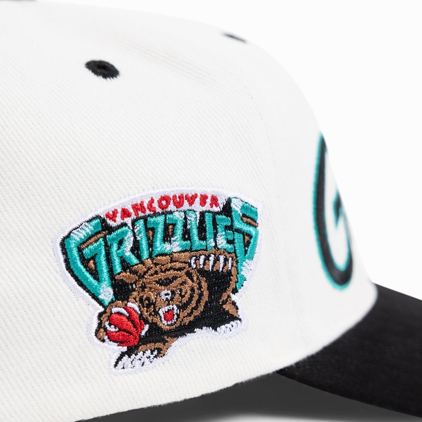 Mitchell And Ness Caps Memphis Grizzlies Mitchell & Ness NBA HWC Script Deadstock Snapback Hat - Off White