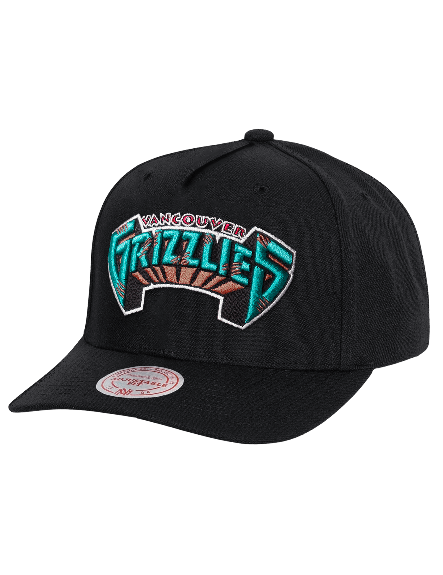 Mitchell And Ness Caps Memphis Grizzlies Mitchell & Ness NBA HWC Wordmark MVP Snapback Hat - Black