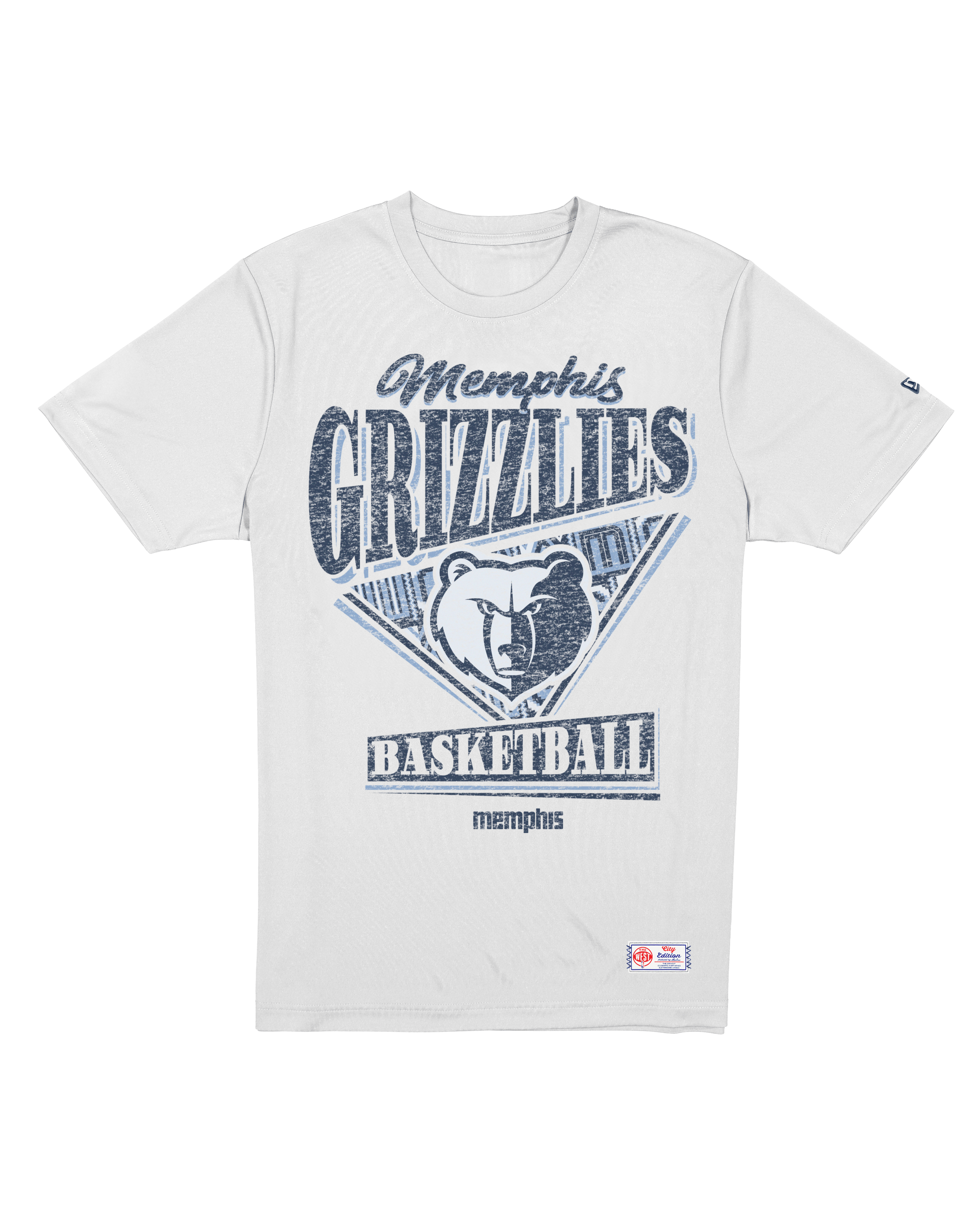New Era T-Shirts Memphis Grizzlies New Era NBA 25-26 City Edition Distressed T-Shirt