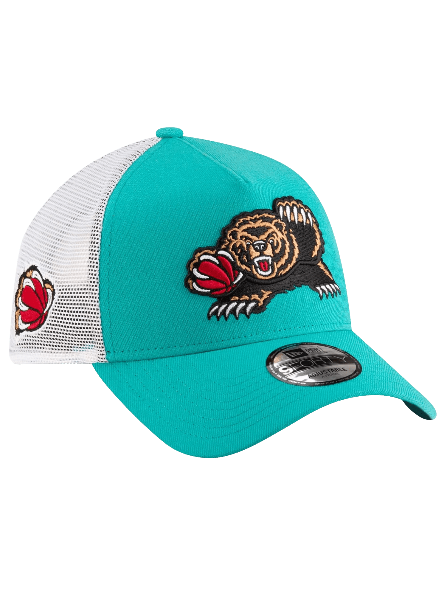 New Era Caps Memphis Grizzlies New Era NBA Classic 9FORTY A-Frame Trucker Snapback Hat - Turquoise
