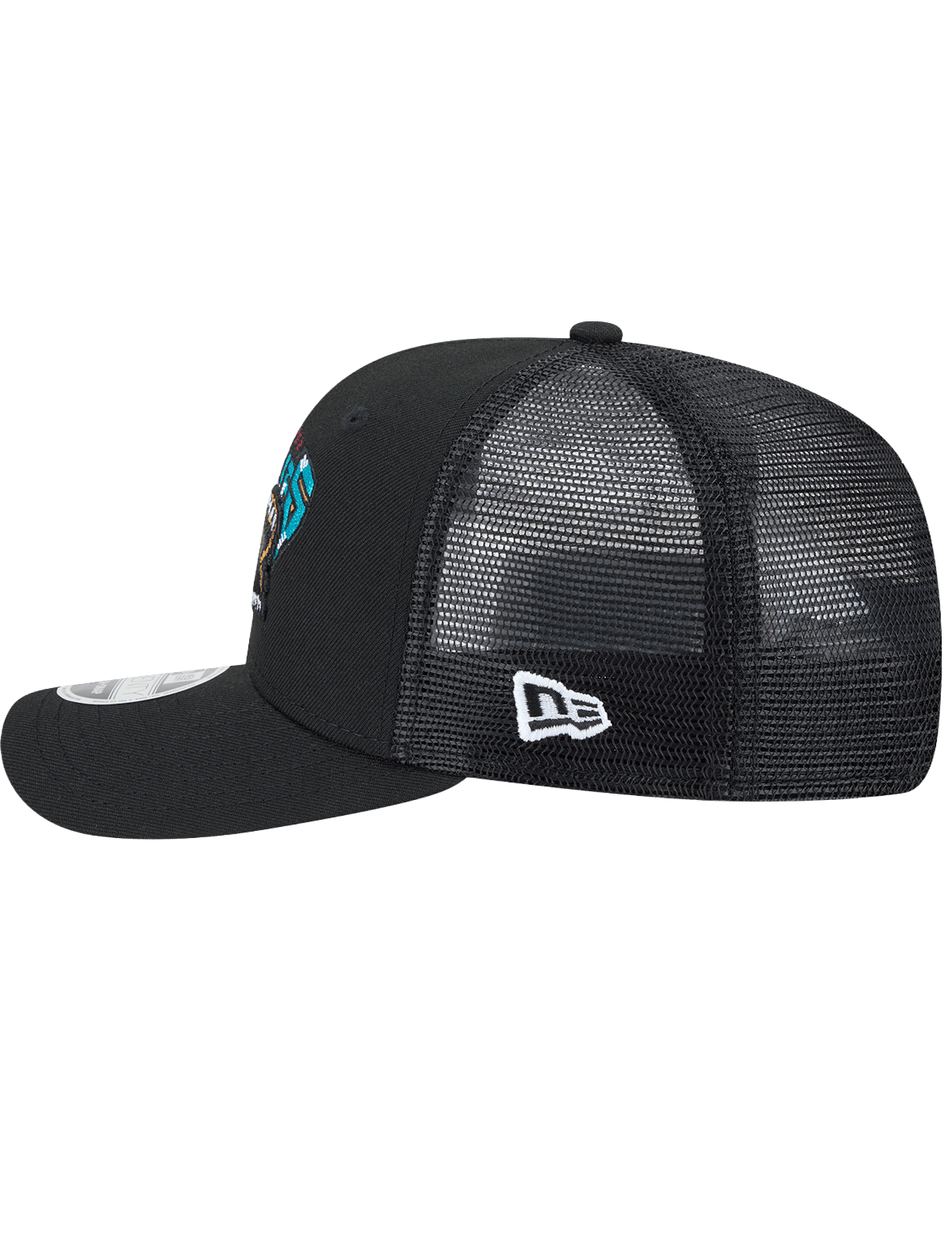 New Era Caps Memphis Grizzlies New Era NBA HWC 9SEVENTY Trucker Stretch Snapback Hat - Black