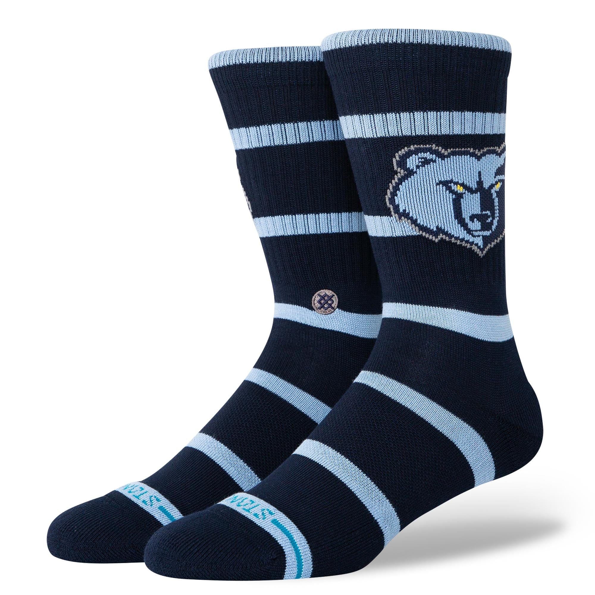 Stance Socks Large (9-12 US) Memphis Grizzlies Stance NBA Team Prep Crew Socks