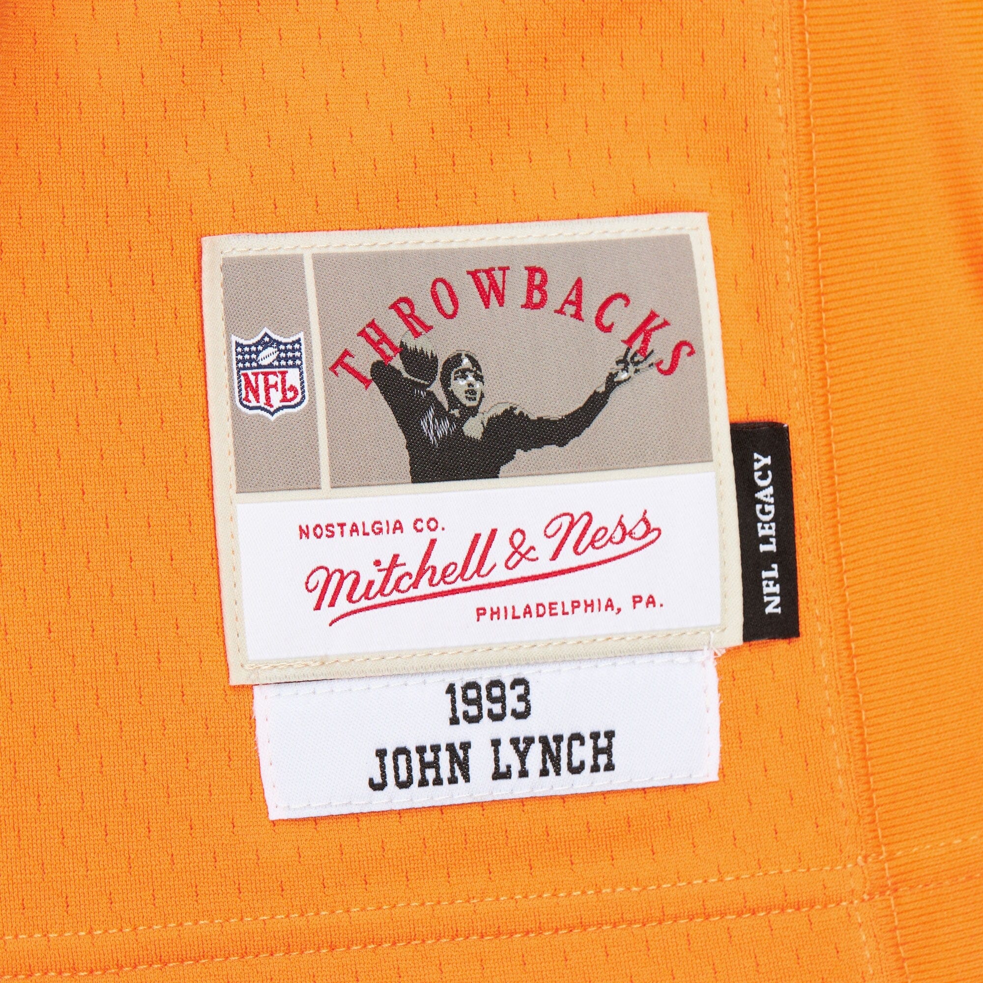 John Lynch Tampa Bay Buccaneers Mitchell & Ness NFL 93 Throwback Legacy Jersey - Orange
