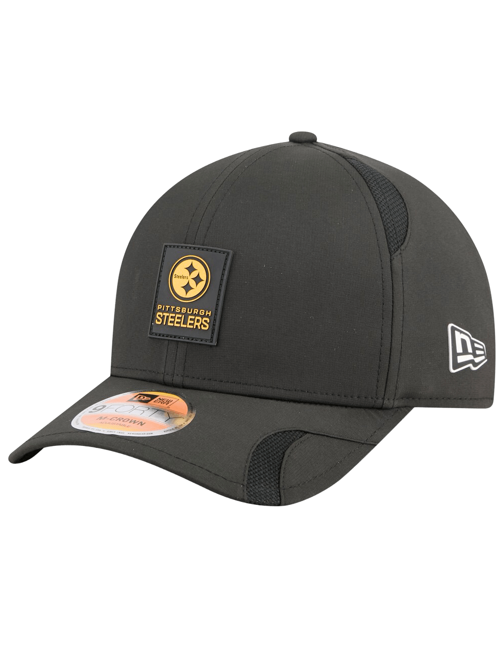 Pittsburgh Steelers New Era NFL 25 Sideline 9FORTY M-Crown Snapback Hat - Black