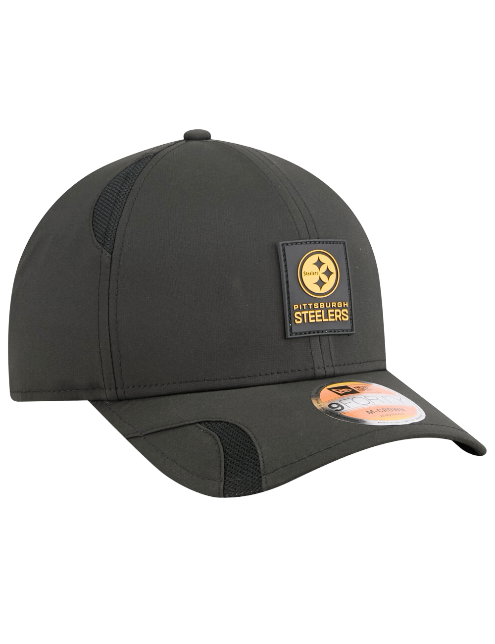 Pittsburgh Steelers New Era NFL 25 Sideline 9FORTY M-Crown Snapback Hat - Black