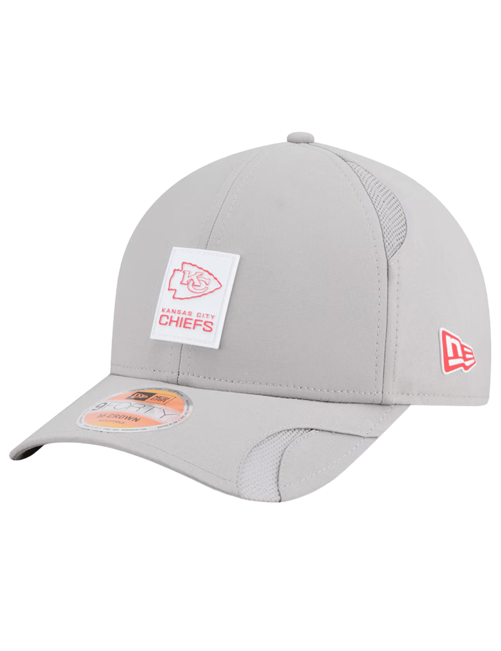 Kansas City Chiefs New Era NFL 25 Sideline 9FORTY M-Crown Snapback Hat - Grey