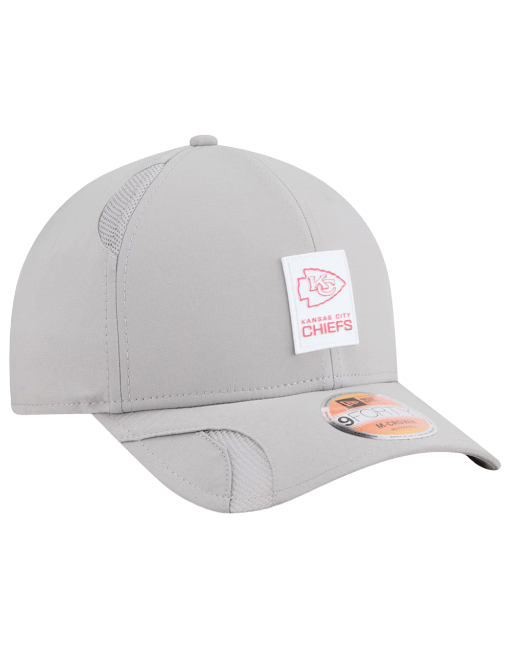 Kansas City Chiefs New Era NFL 25 Sideline 9FORTY M-Crown Snapback Hat - Grey