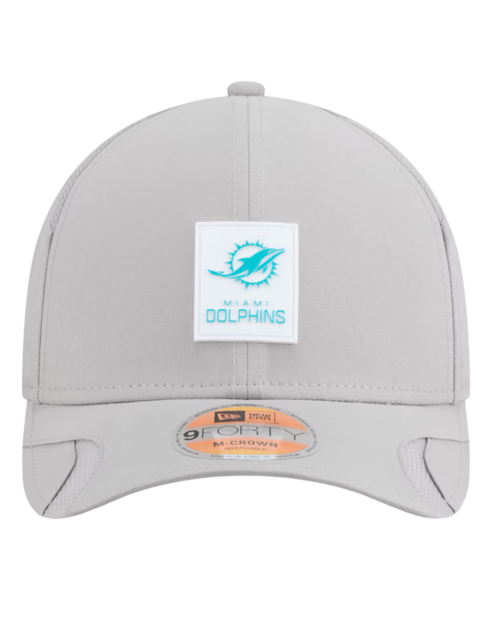 Miami Dolphins New Era NFL 25 Sideline 9FORTY M-Crown Snapback Hat - Grey